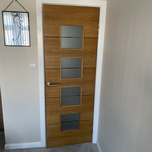 Internal glazed oak doors - oak,