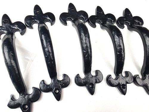 Rustic antique door handle - antique,