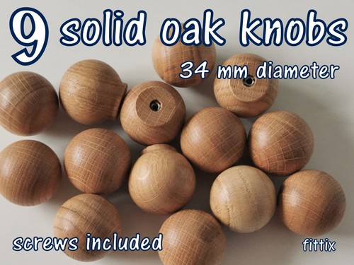 Wooden knobs handle kitchen - wooden,