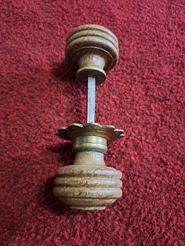 Vintage oak door handles - vintage,