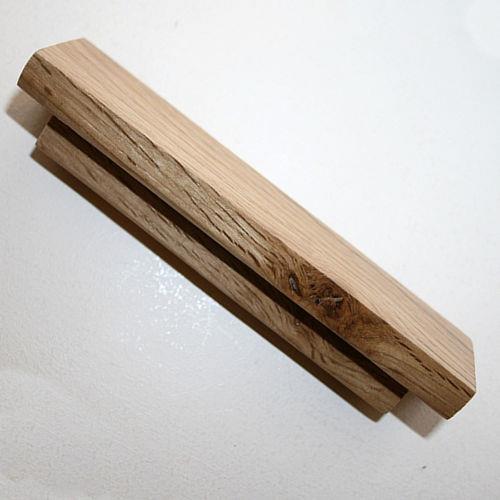 Wooden door handles solid - in,