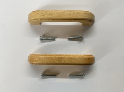Stained oak pull - oak, handle