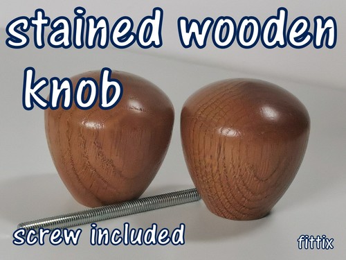 Stained knob oak interior door