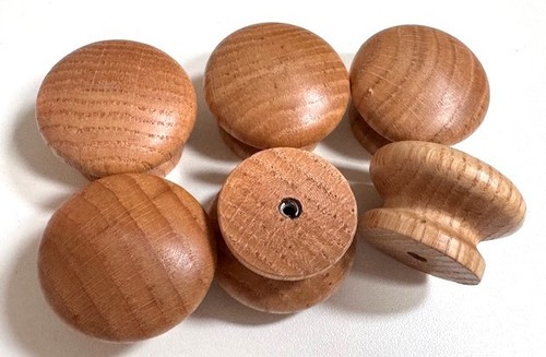 Set wooden oak knobs handle - wooden,