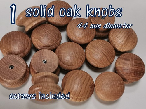 Wooden oak knob - 1, handle