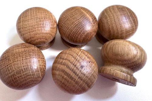 Set wooden oak knobs handle - 6,