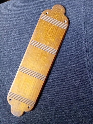 Antique oak finger plate push - finger,